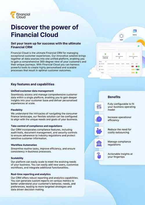 .Factsheet: Financial CRM.