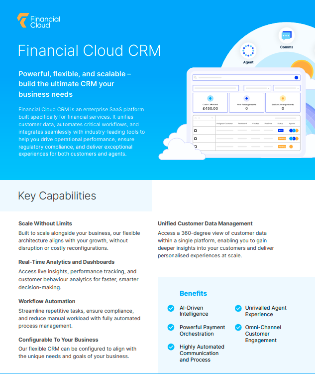 .Factsheet: Financial CRM.